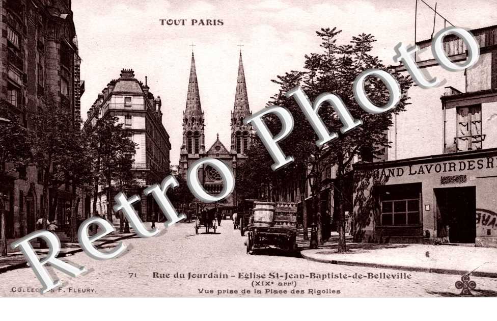 Rue du Jourdain - Eglise Saint Jean Baptiste de Belleville