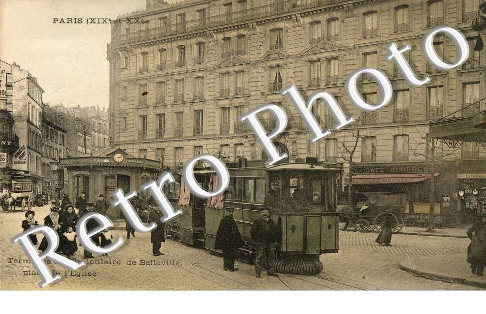 Terminus du Funiculaire de Belleville - Place de l'église