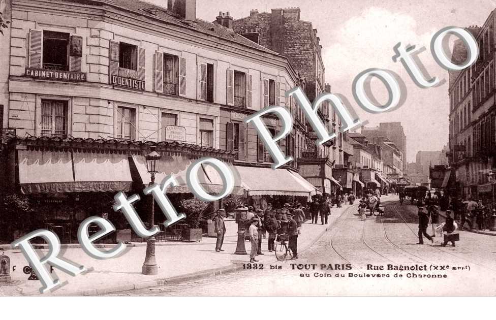 Rue Bagnolet au coin du Boulevard de Charonne