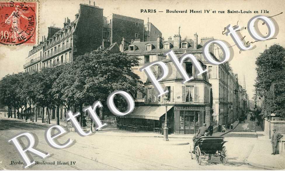 boulevard Henri IV et rue Saint-Louis en l'Ile