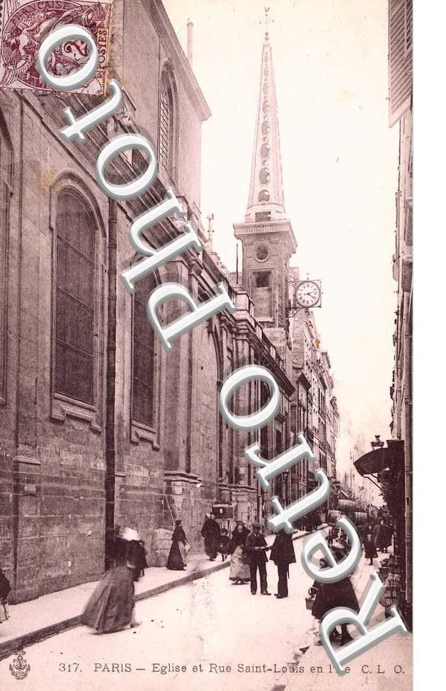 L'Eglise et Rue Saint Louis en l'Ile