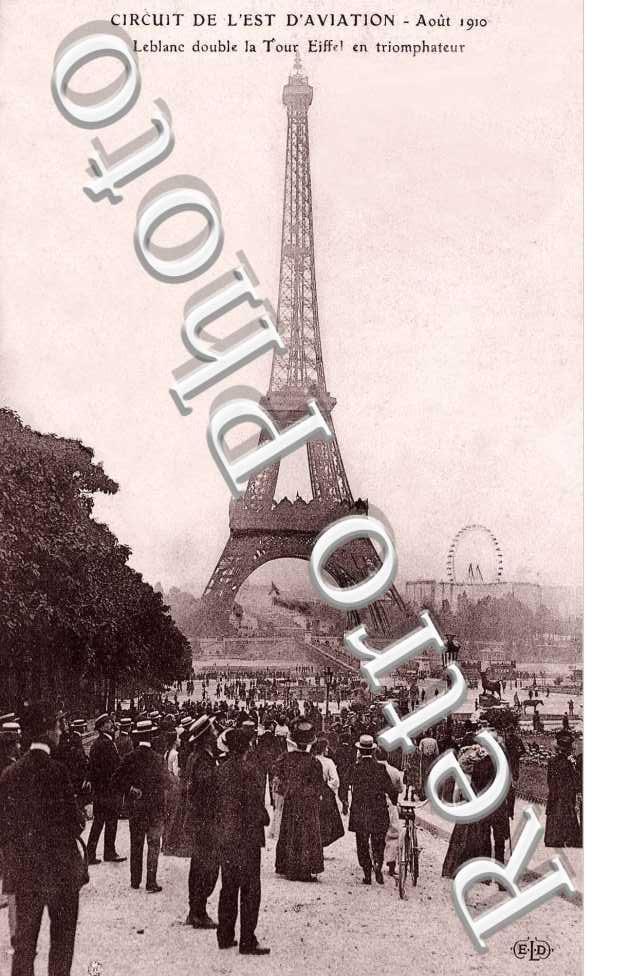 Circuit de l'Est - Aout 1910 - Leblanc double la Tour Eiffel