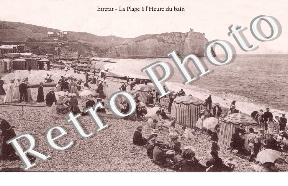 la plage a l'heure des bains