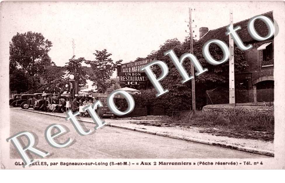 Glandelles, restaurant "Aux 2 Marronniers"