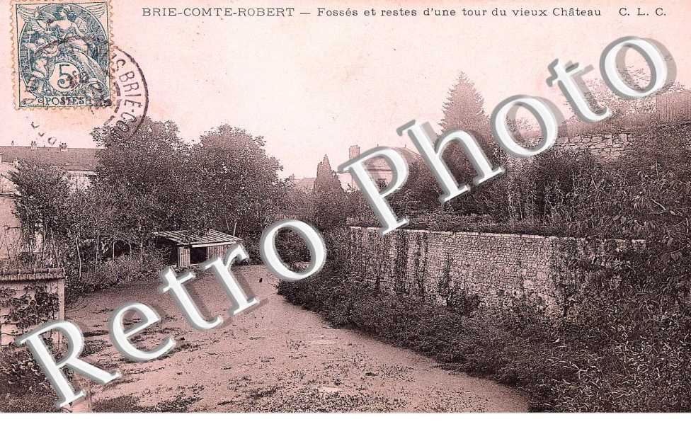 Fosses et restes d'une tour du vieux chateau