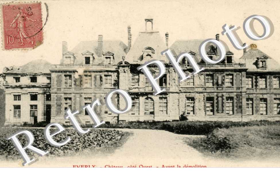 chateau, cote ouest, avant la demolition