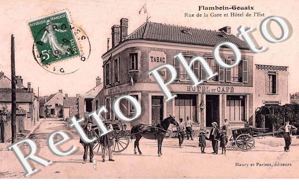 - Flamboin - Rue de la gare et Hotel de l'Est