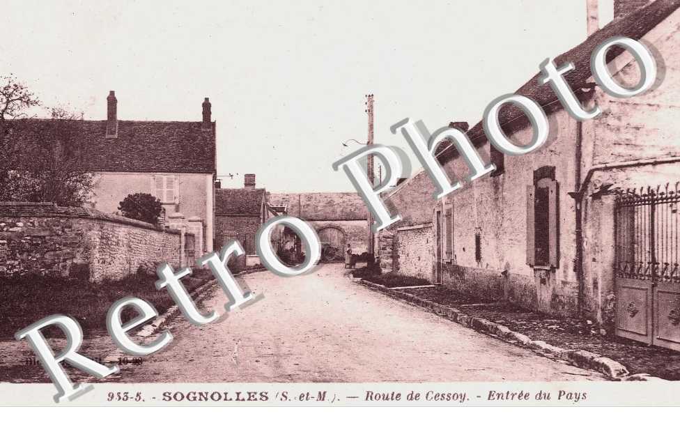 route de Cessoy, entree du pays