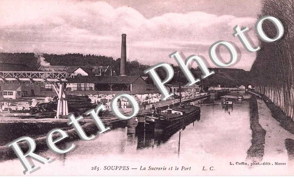 La sucrerie et le port - peniche