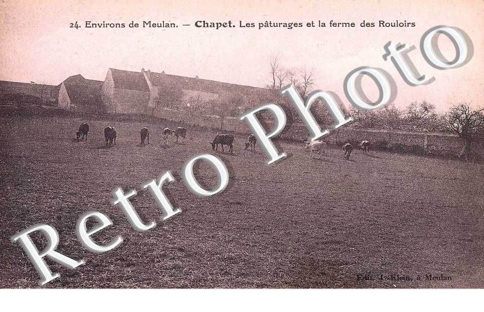 Environs de Meulan - les paturages et la ferme des Rouloirs