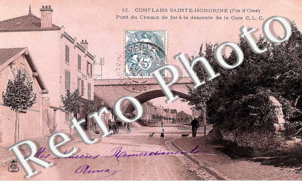 pont du chemin de fer a la descente de la gare
