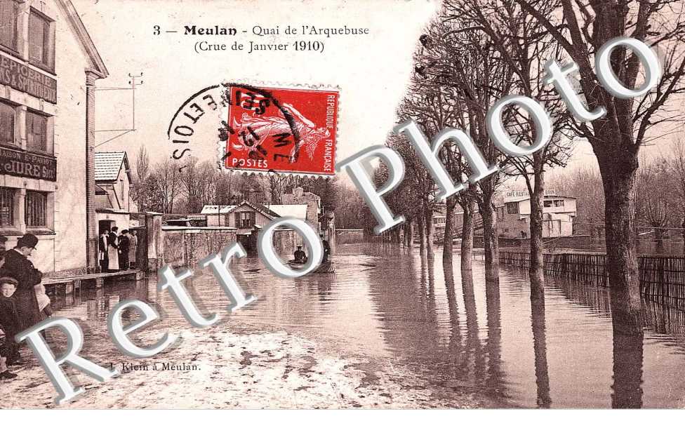 Quai de l'Arquebuse - Crue de Janvier 1910