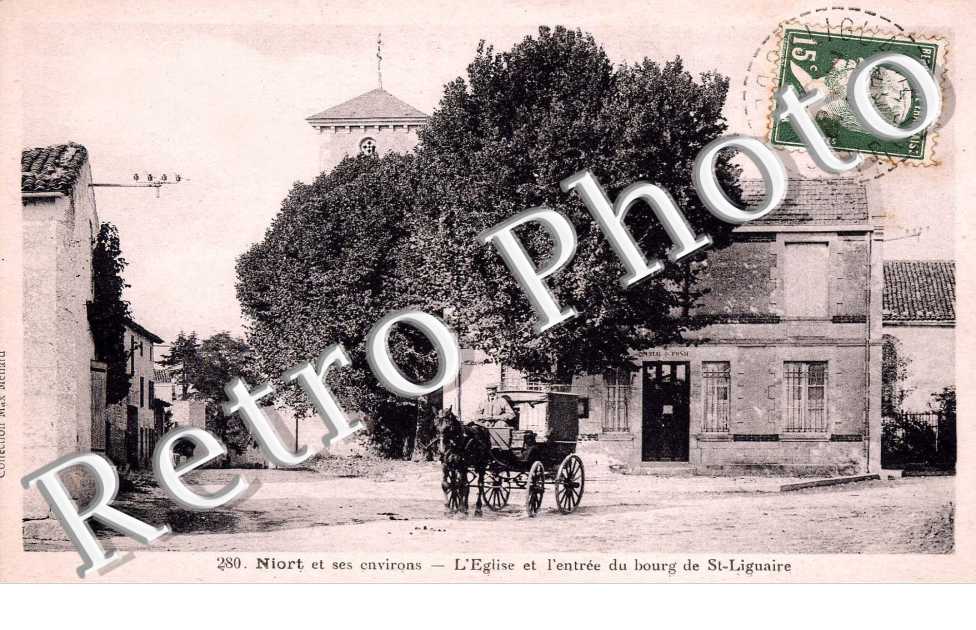SAINT LIGUAIRE NIORT ET SES ENVIRONS L'EGLISE et l'entree du bourg