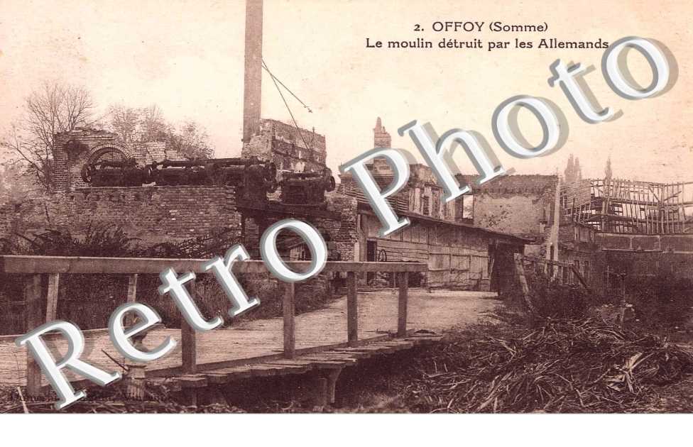 Le Moulin détruit par les Allemands
