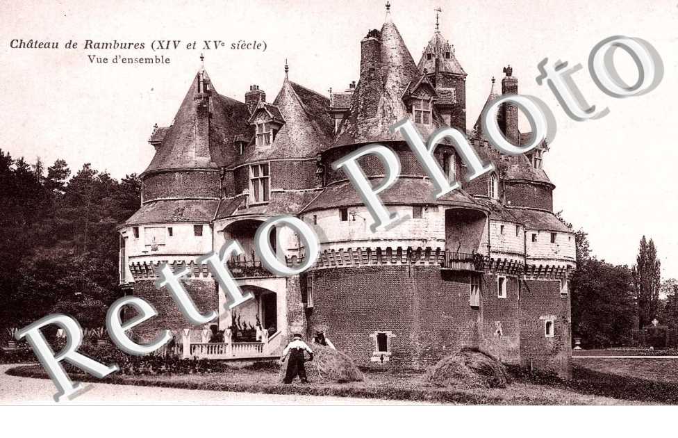 le chateau de Rambures, vue d'ensemble