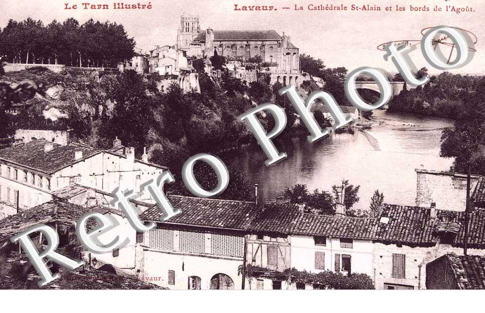 la cathedrale St-Alain et les bords de l' Agout
