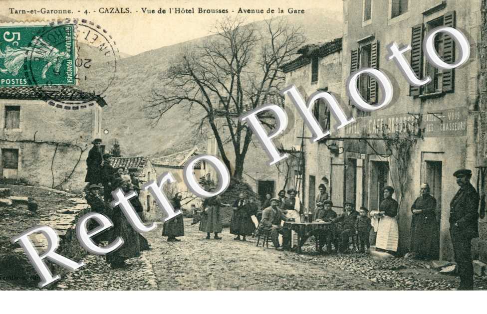 Avenue de la Gare Vue de l'hotel Brousses