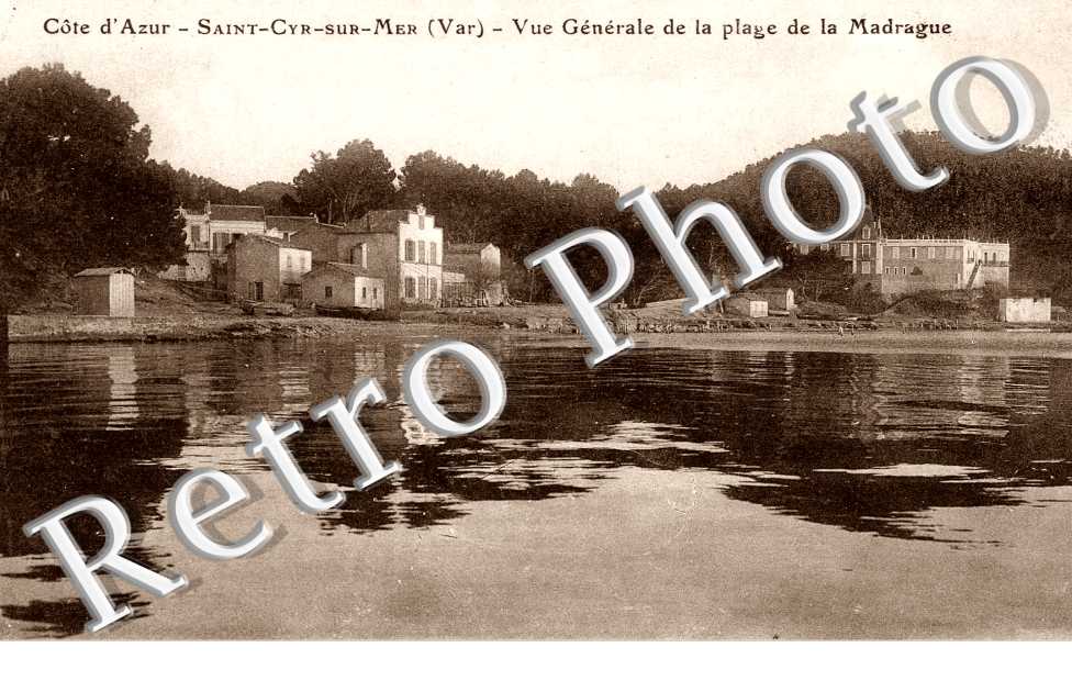 Vue generale de la plage de la Madrague