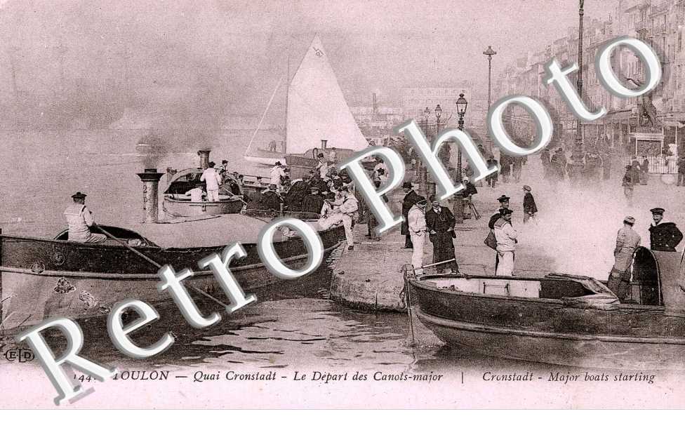 Quai Cronstadt Le depart des Canots-major