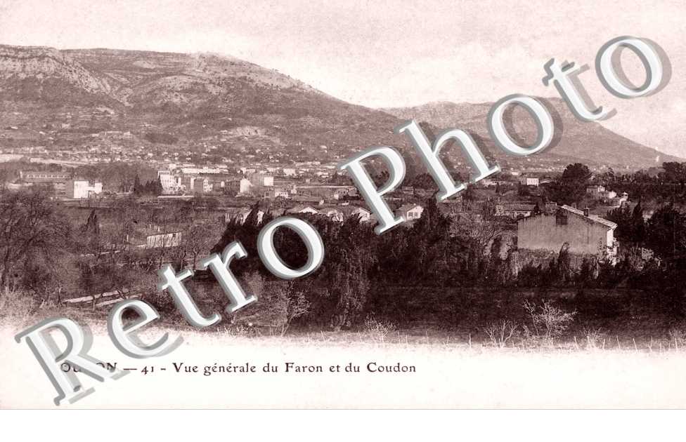 vue générale du Faron et du Coudon