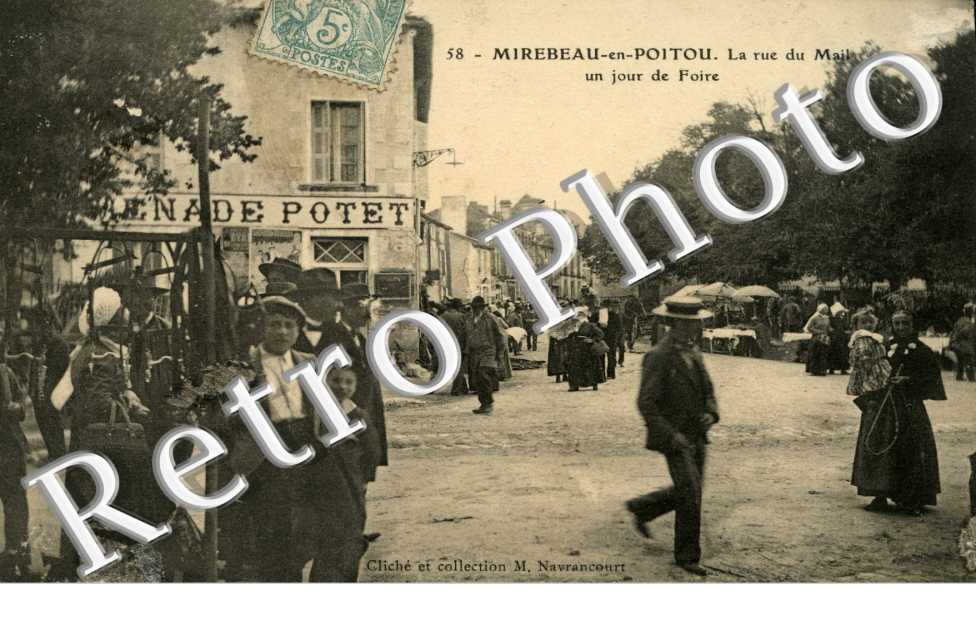 la rue du Mail un jour de foire