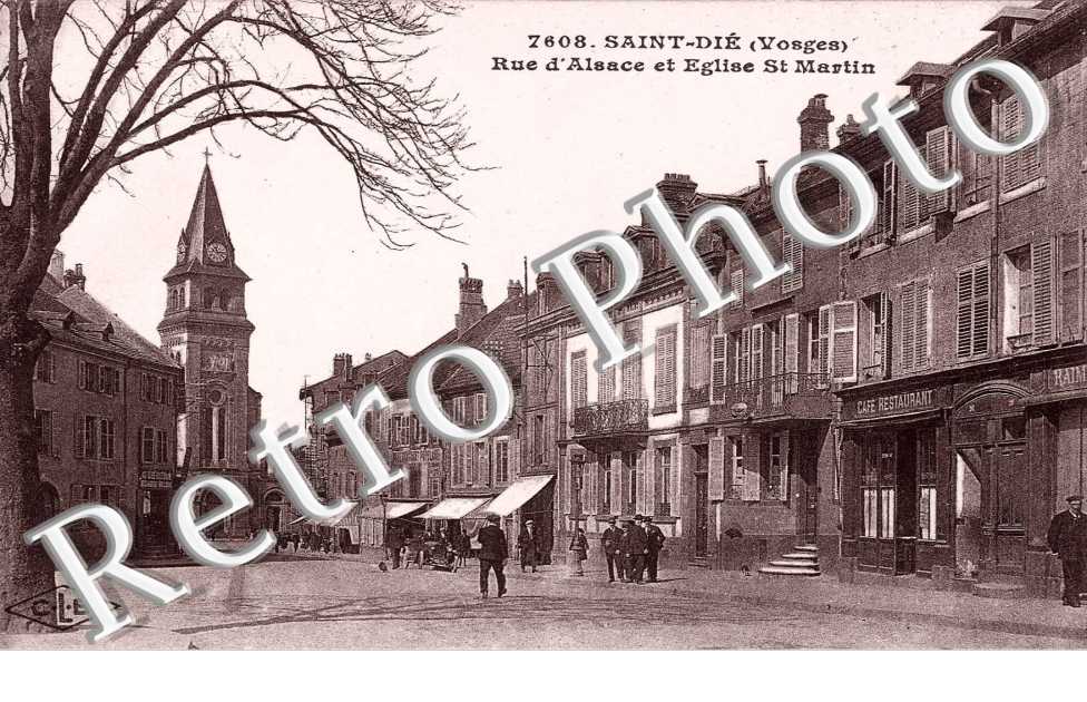 Rue d'Alsace et Eglise St Martin