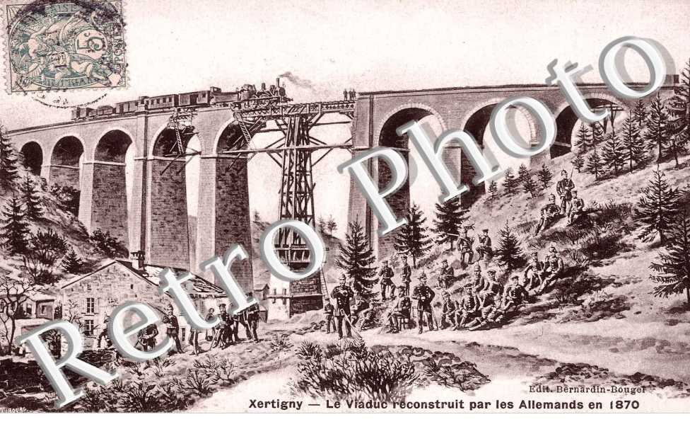 le viaduc reconstruit par les Allemands en 1870