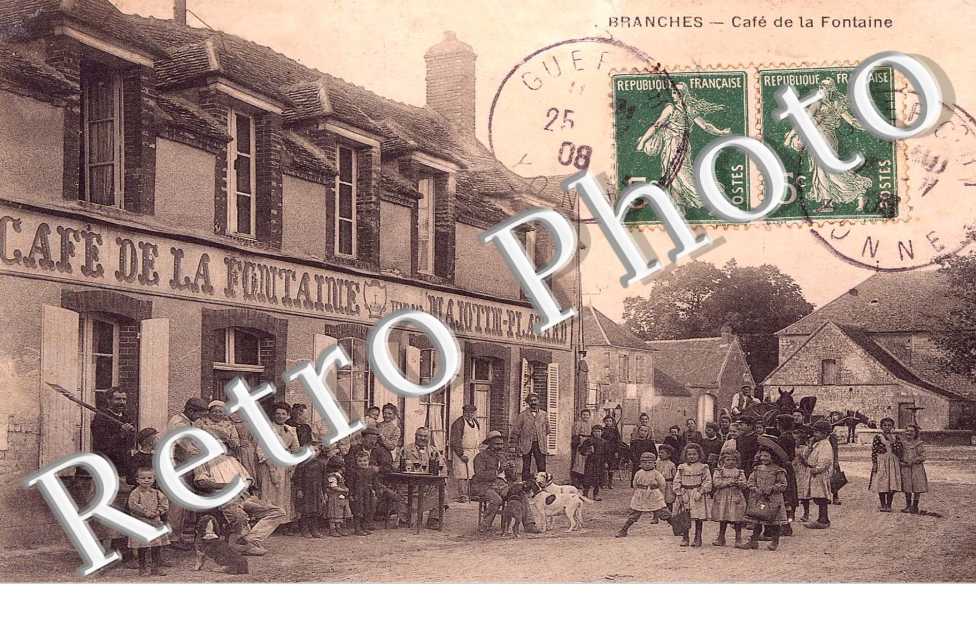 Cafe de la Fontaine Majotin-Platard  -  1908