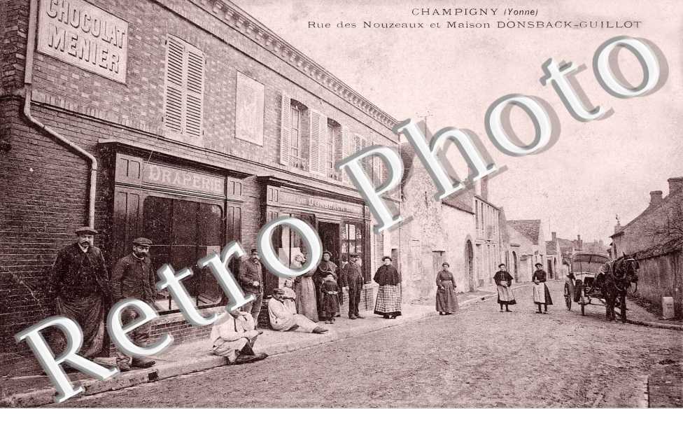 la rue des Nouzeaux et maison Donsback-Guillot
