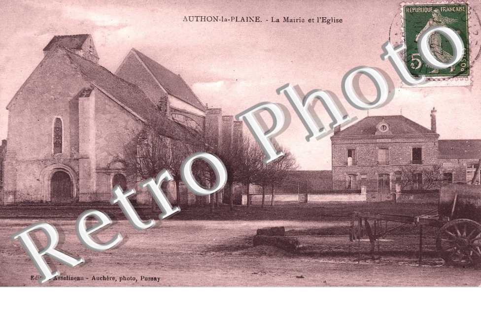 La Mairie et l'Eglise - Edition Asselineau - Auchere