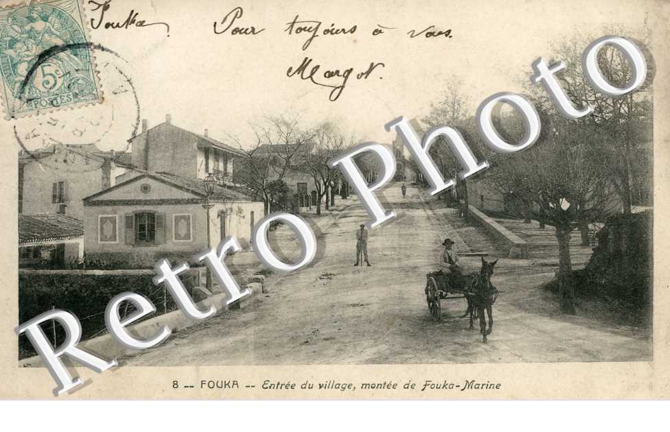 Entrée du village, montée de Fouka -Marine