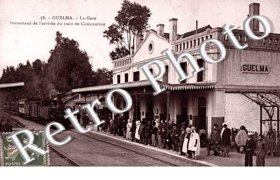 La gare - arrivee du train de Constantine