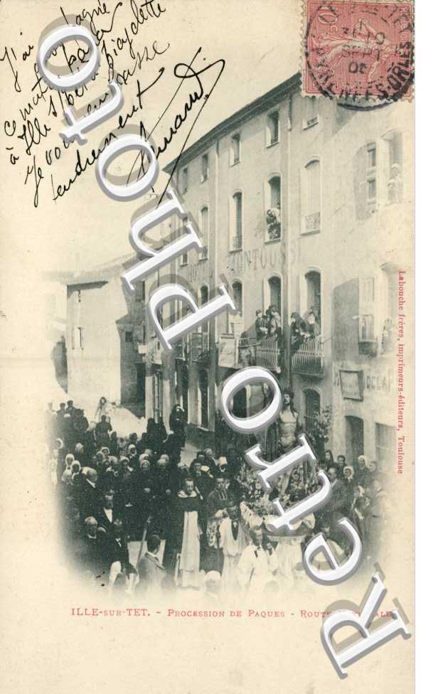 Procession de Paques, route nationale