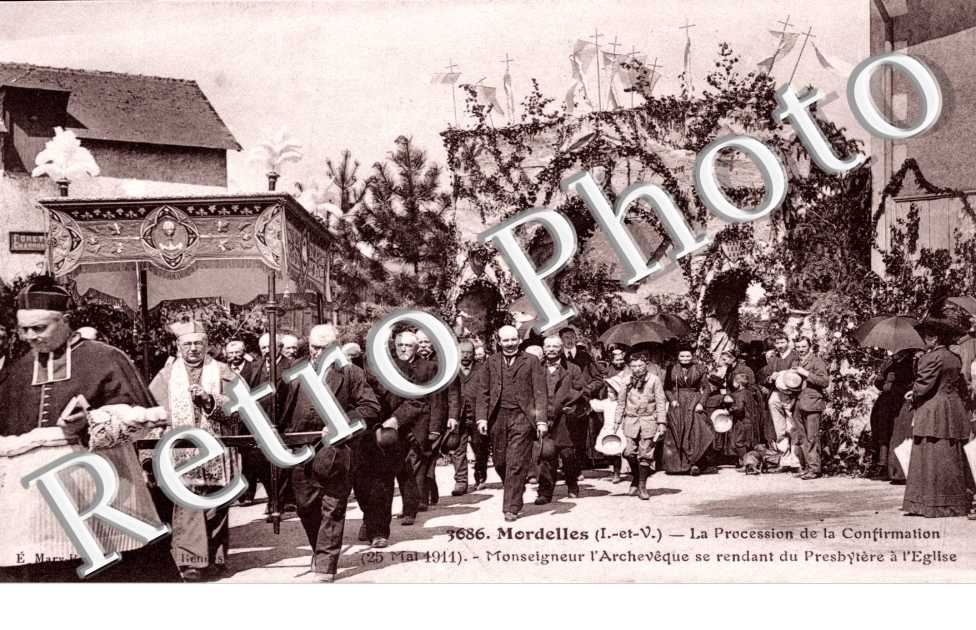 La procession de la confirmation - Monseigneur l'Archeveque