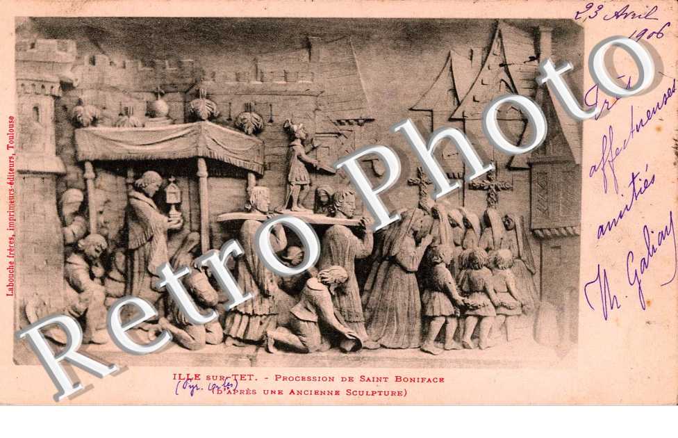 sculpture de la procession de Saint Boniface