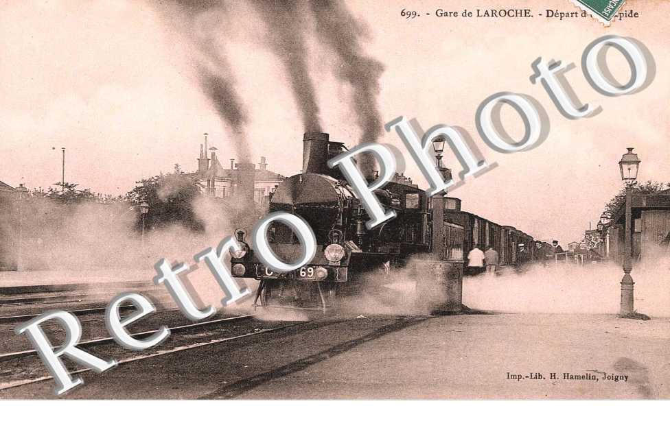 gare de Laroche, depart d'un rapide
