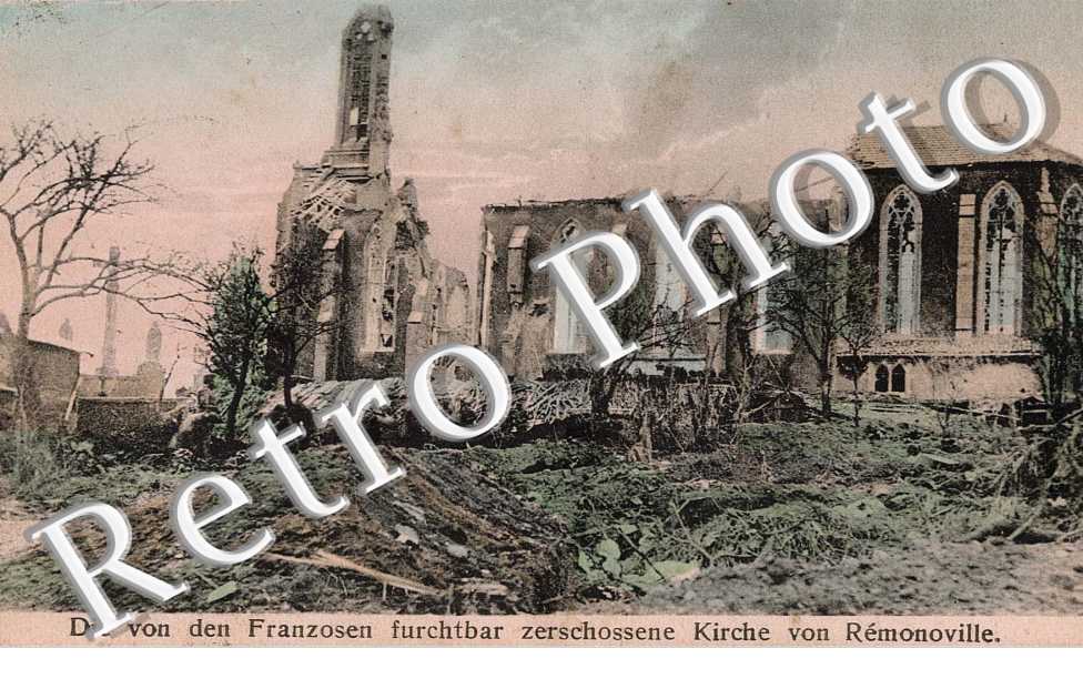 Die von den Franzosen furchtbar zerschossene Kirche