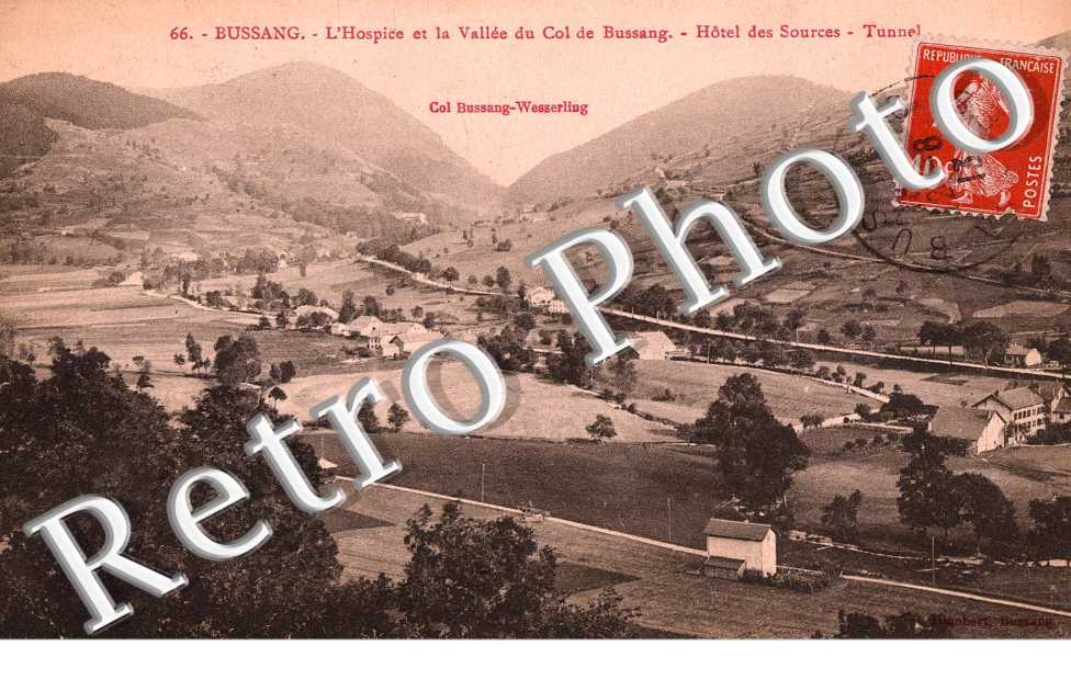 l'hospice et la vallee du col de Bussang