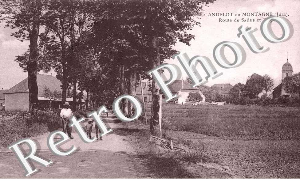 route de Salins et l'eglise
