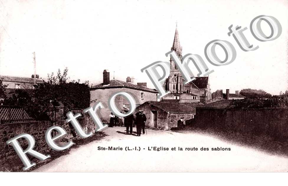 l'eglise et la route des sablons