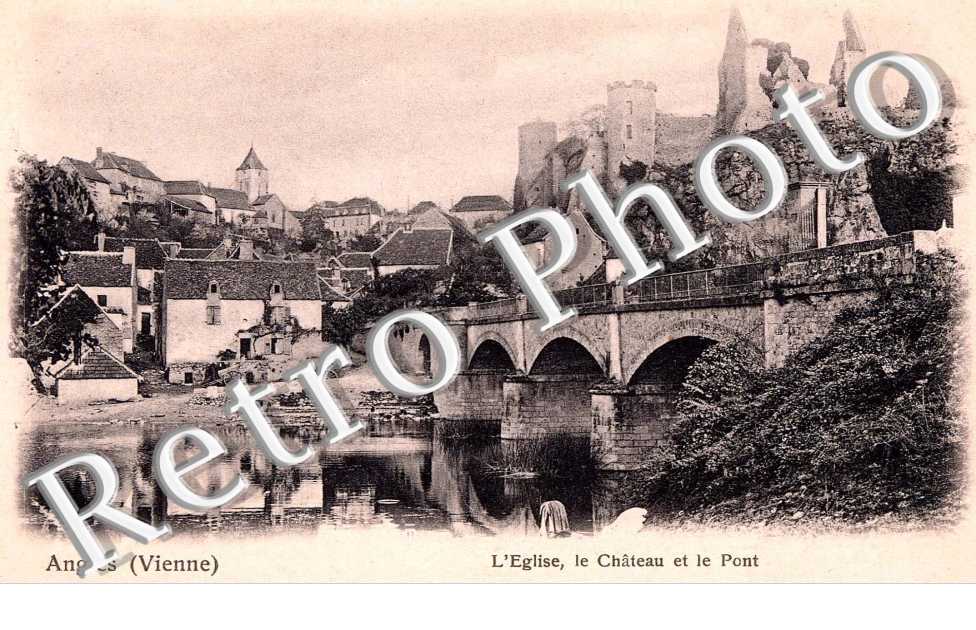 l' eglise, le chateau et le pont