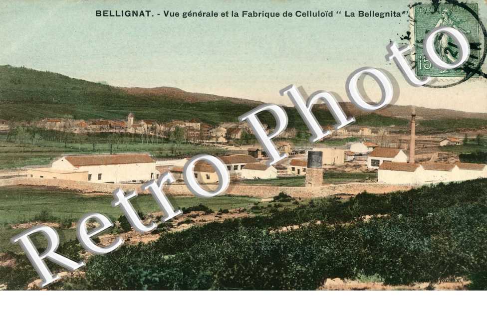 Vue generale et la fabrique de Celluloid "La Bellegnita"