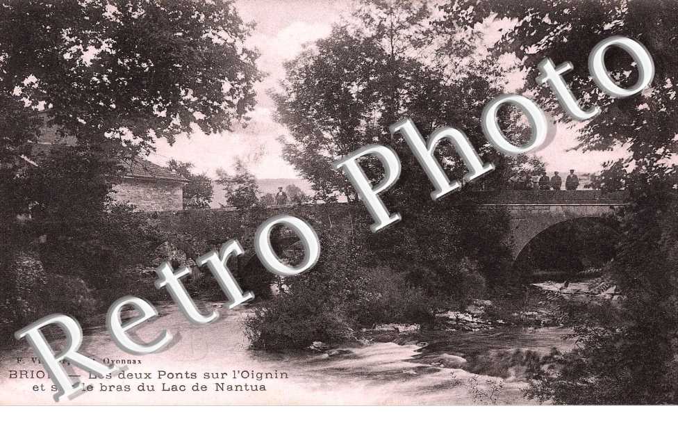 Les Deux Ponts sur l'Oignin et sur le bras du Lac de Nantua