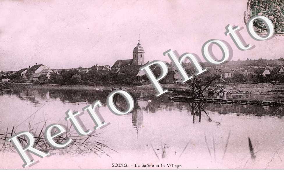 la Saone et le village