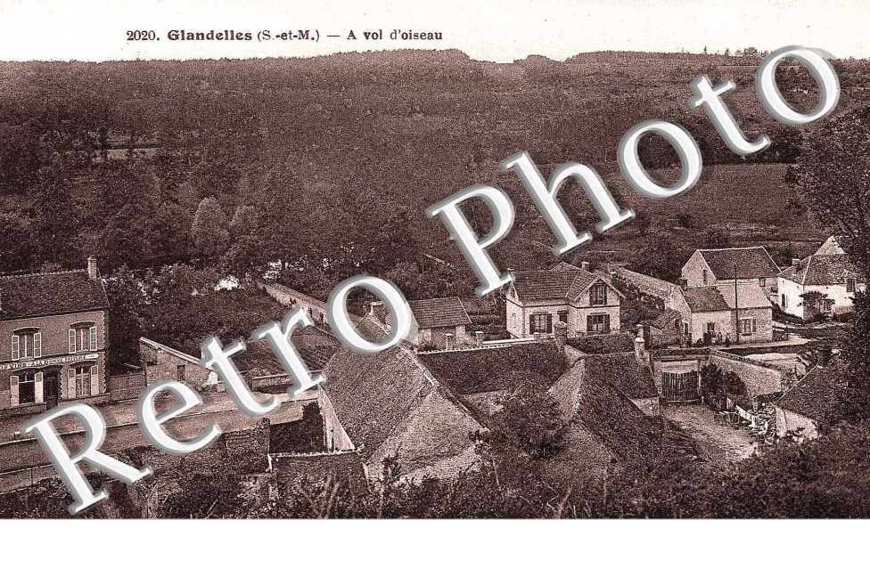 Glandelles, a vol d'oiseau