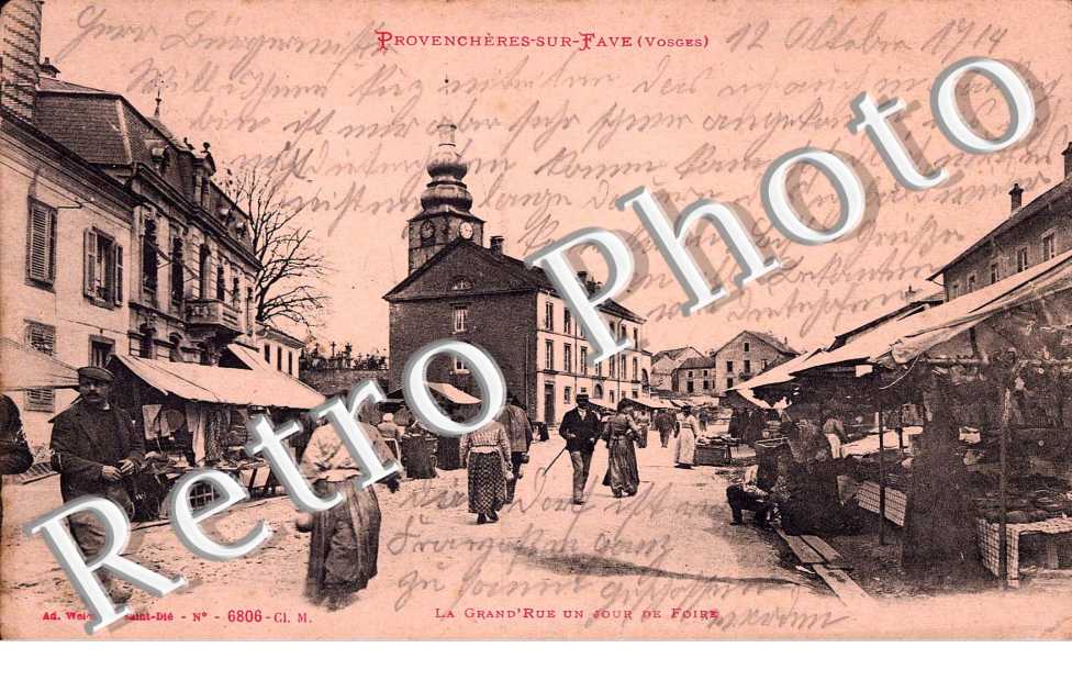 La grand'rue un jour de foire