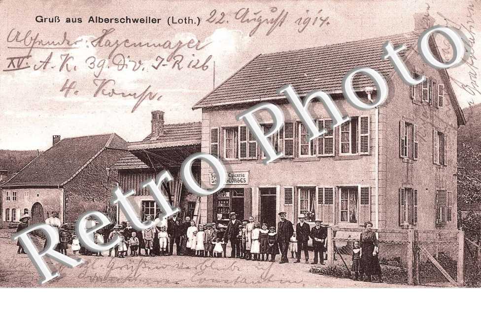 Gruss aus Alberschweiler (Loth.)  Epicerie Joseph Georges