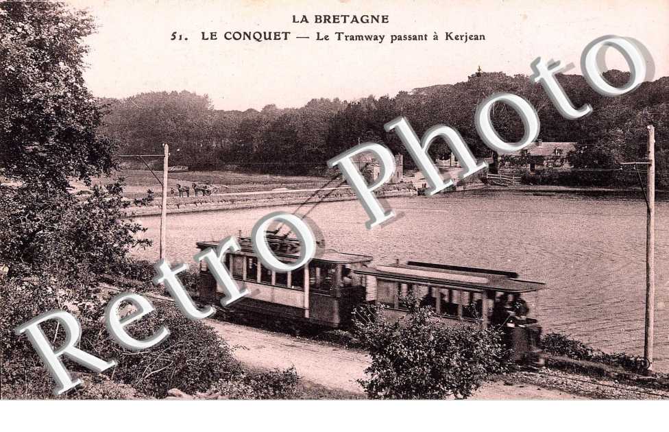 LE TRAMWAY passant a Kerjean