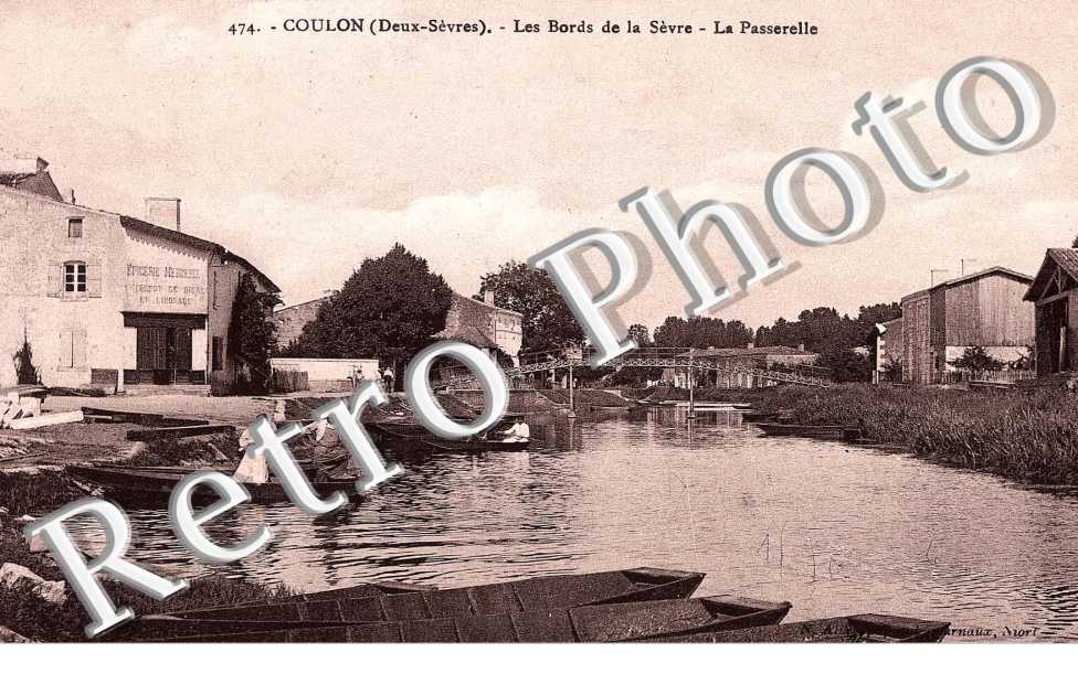 les bords de la Sevre, la passerelle