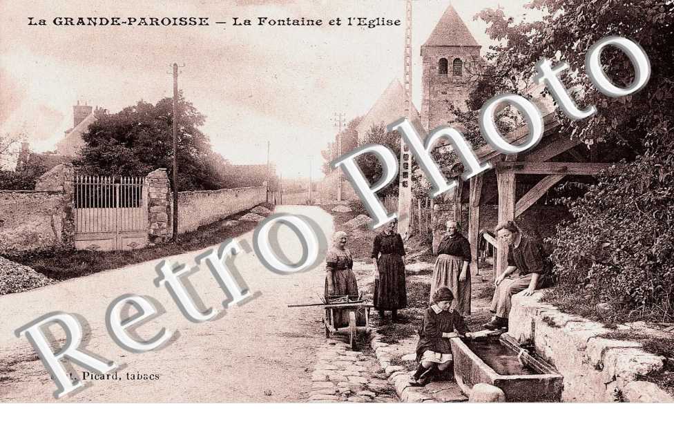 La fontaine et l'eglise